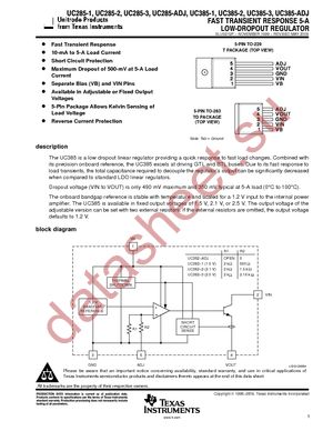 UC285TDKTTT-1G3 datasheet  